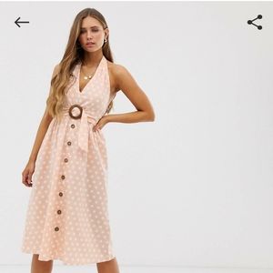 Polka Dot Halter Dress